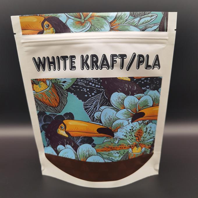 155um 콤포스타블 식품 포장 봉지 디지털 인쇄 맞춤 Kraft 포지 1