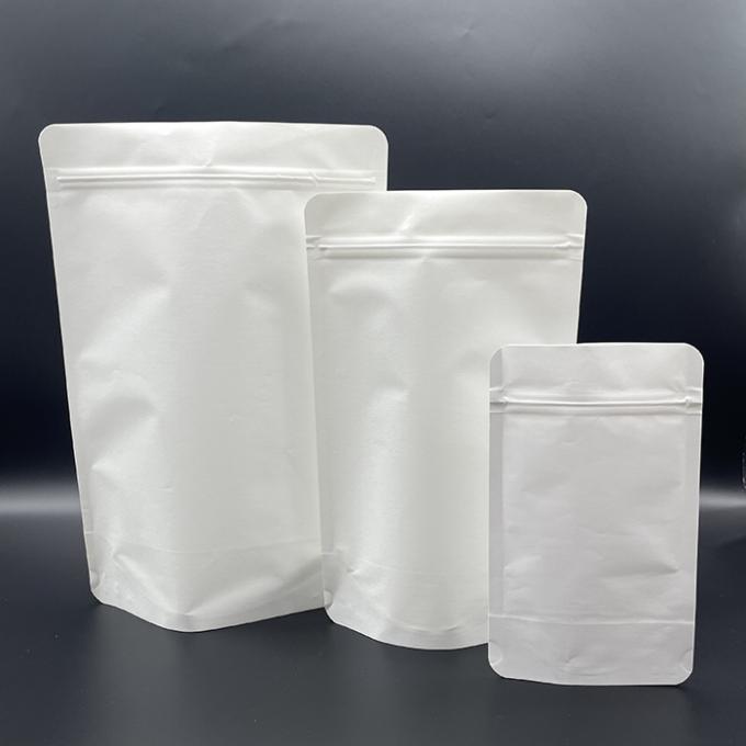 맞춤형 건조식품 포장 봉지 비어있는 흰색 크래프트 종이 봉지 0