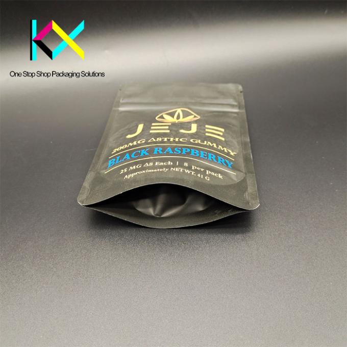 140um 사용자 지정 로고 인쇄 알루미늄 엽지 가방 서식 플라스틱 포장 지퍼 가방 0